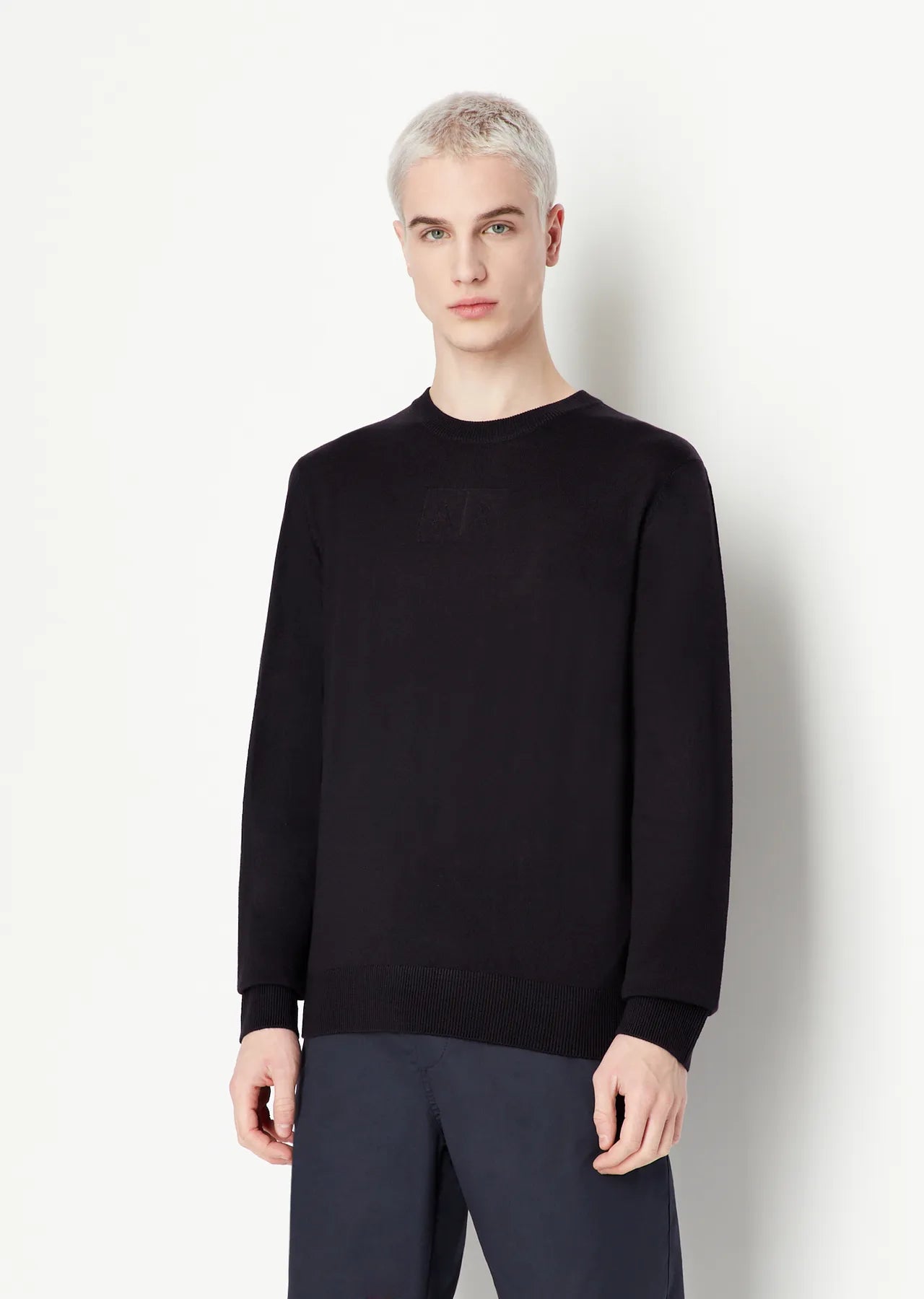 Maglia in lana merinos blu