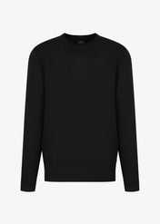 Maglia in lana merinos nera