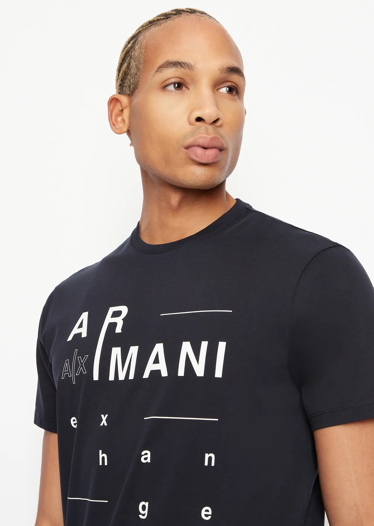T-shirt girocollo blu