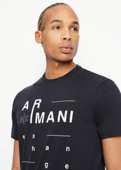 T-shirt girocollo blu