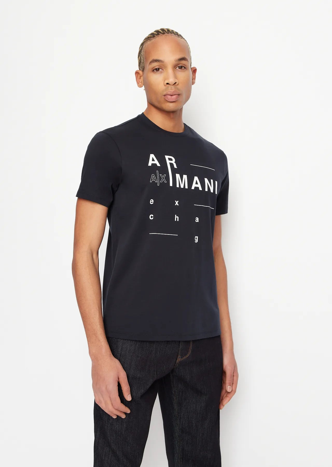 T-shirt girocollo blu