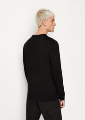 Maglia in lana merinos nera