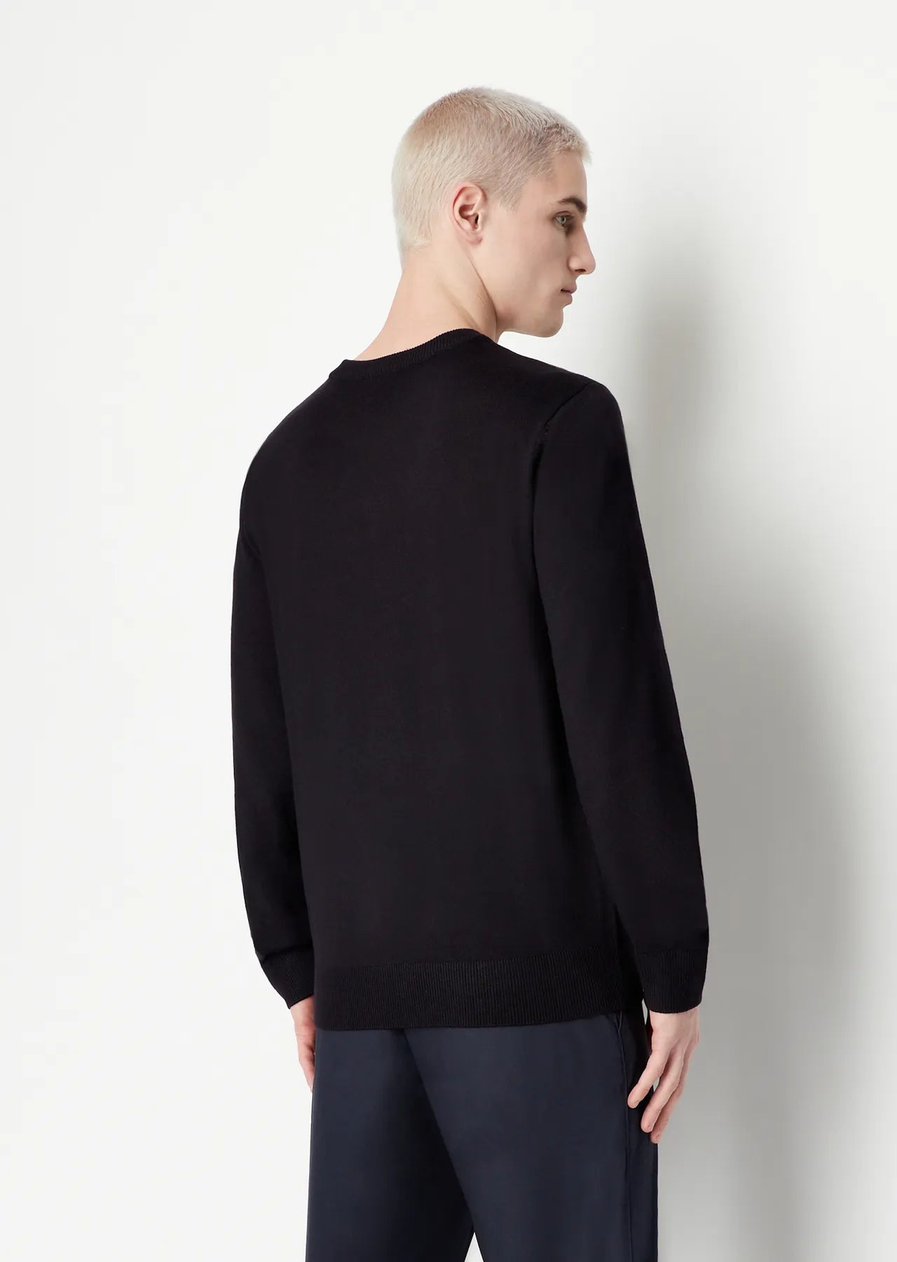 Maglia in lana merinos blu