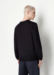Maglia in lana merinos blu