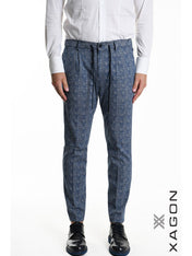 PANTALONE CON LACCIO IN JERSEY