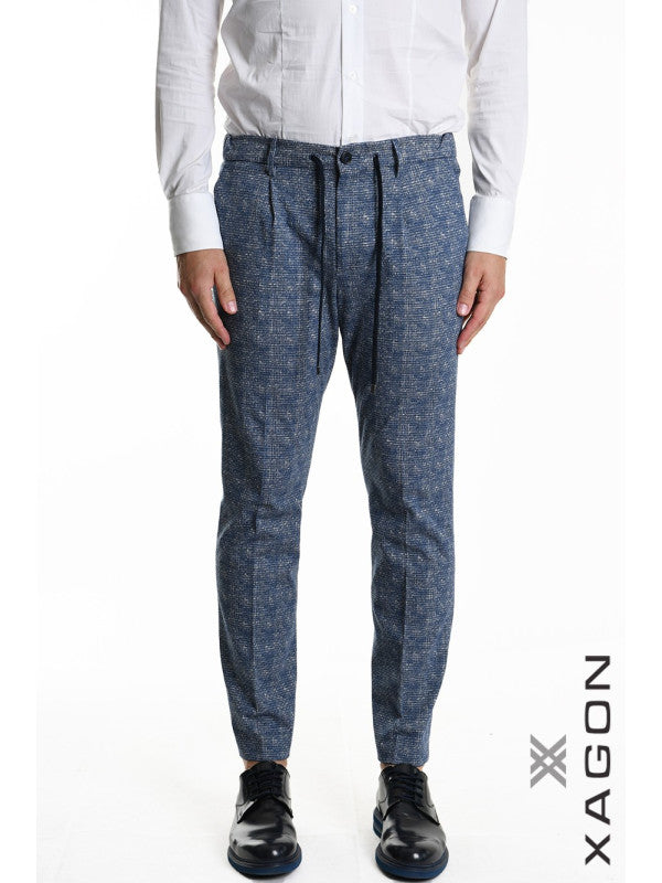 PANTALONE CON LACCIO IN JERSEY