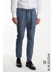 PANTALONE CON LACCIO IN JERSEY