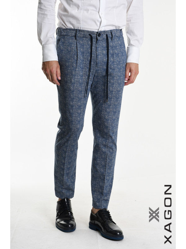 PANTALONE CON LACCIO IN JERSEY