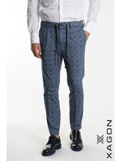 PANTALONE CON LACCIO IN JERSEY