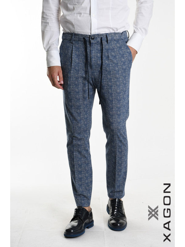 PANTALONE CON LACCIO IN JERSEY