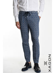 PANTALONE CON LACCIO IN JERSEY
