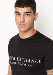 Tshirt regular fit in jersey nera