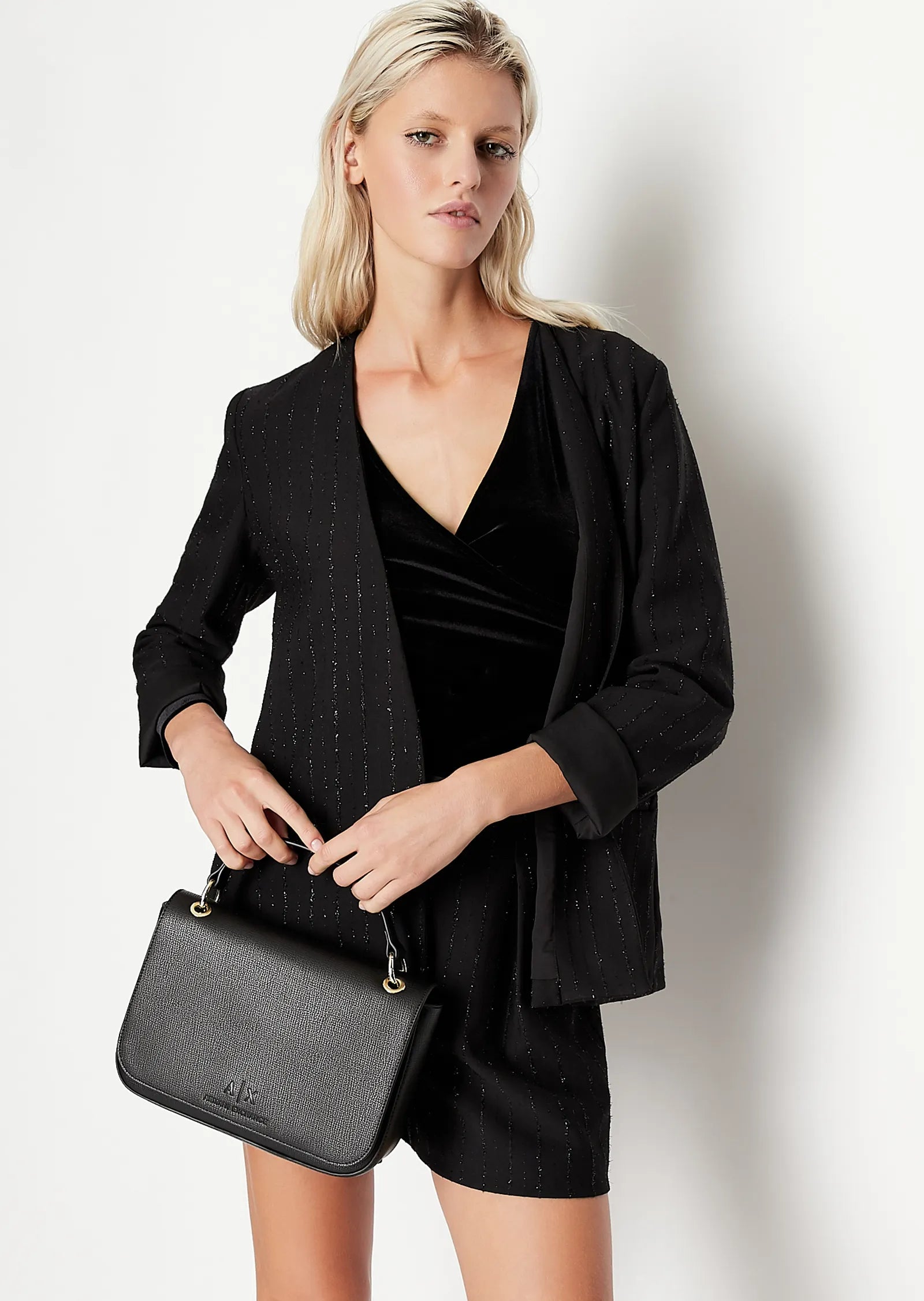 Borsa con manico e tracolla