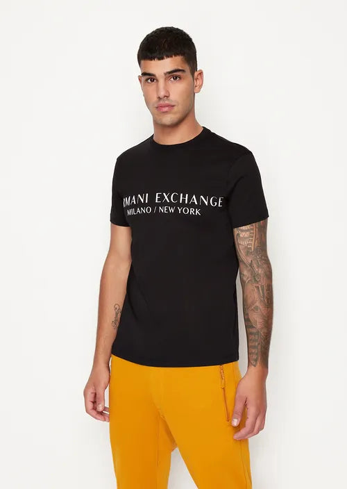 Tshirt regular fit in jersey nera