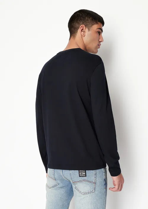 Tshirt a maniche lunghe blu