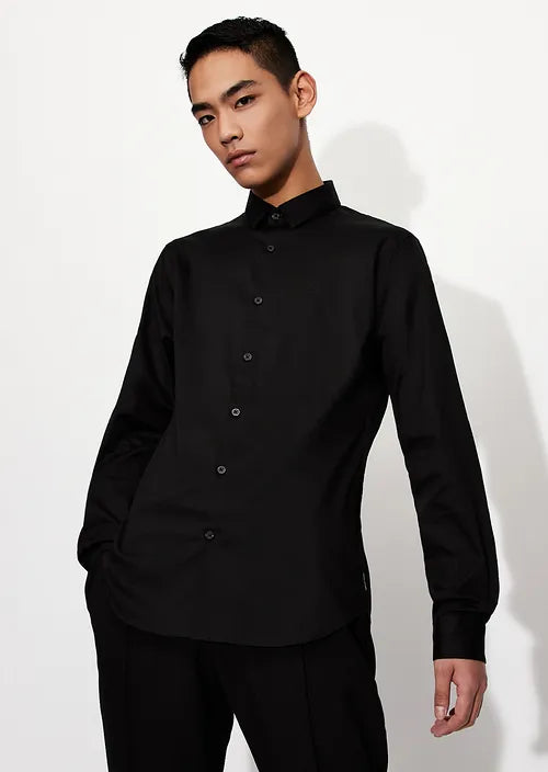 Camicia in cotone nera