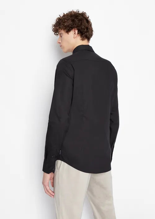 Camicia in cotone nera