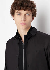 Camicia in cotone nera