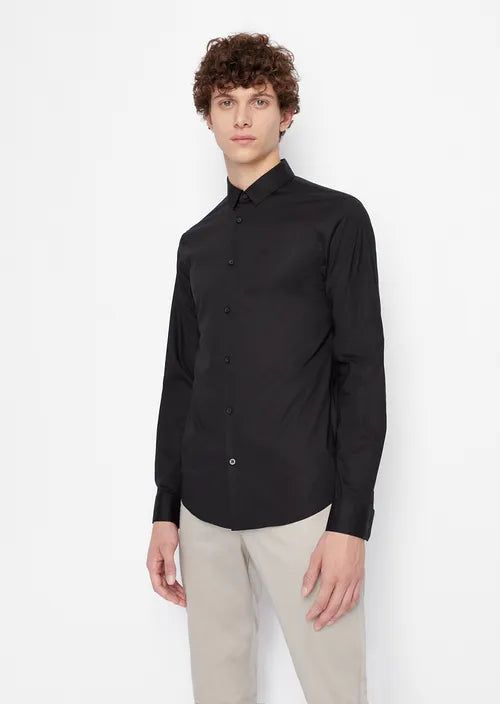 Camicia in cotone nera