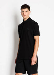 Polo in piquet nera