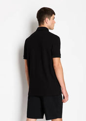 Polo in piquet nera