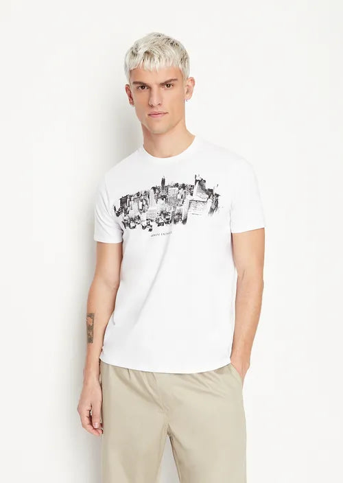 Tshirt in cotone stretch slim