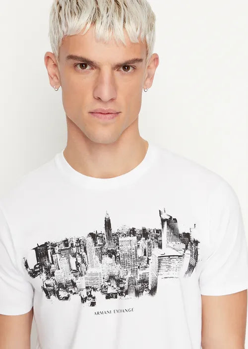Tshirt in cotone stretch slim
