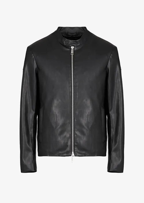Giacca in ecopelle con zip