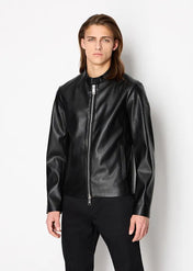 Giacca in ecopelle con zip
