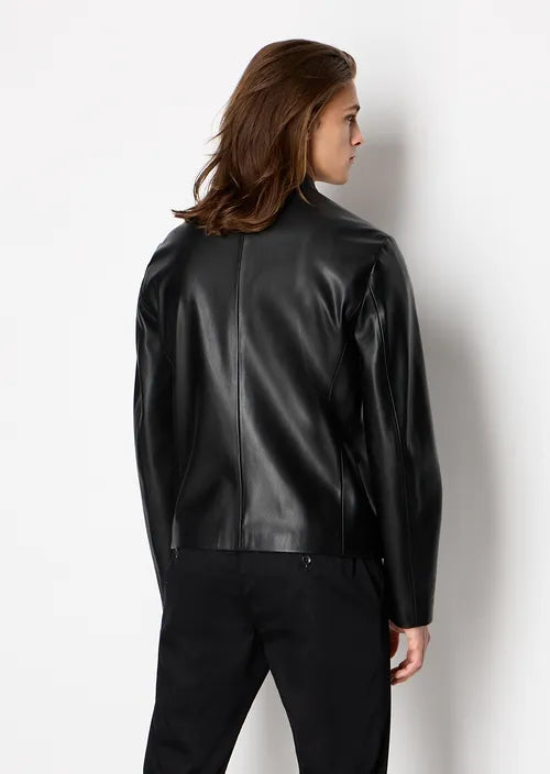 Giacca in ecopelle con zip