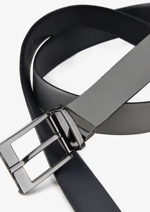 Cintura con fibia blu/grigio
