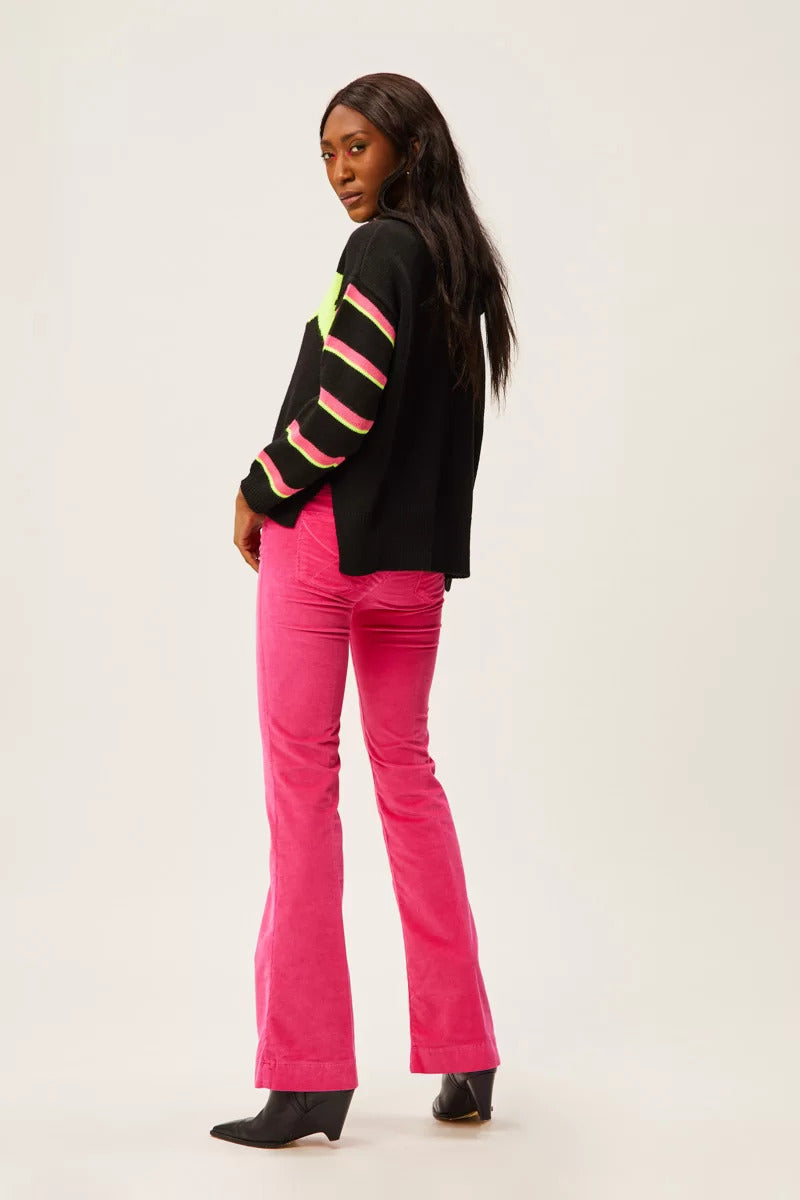 Maglia jacquard con cappuccio