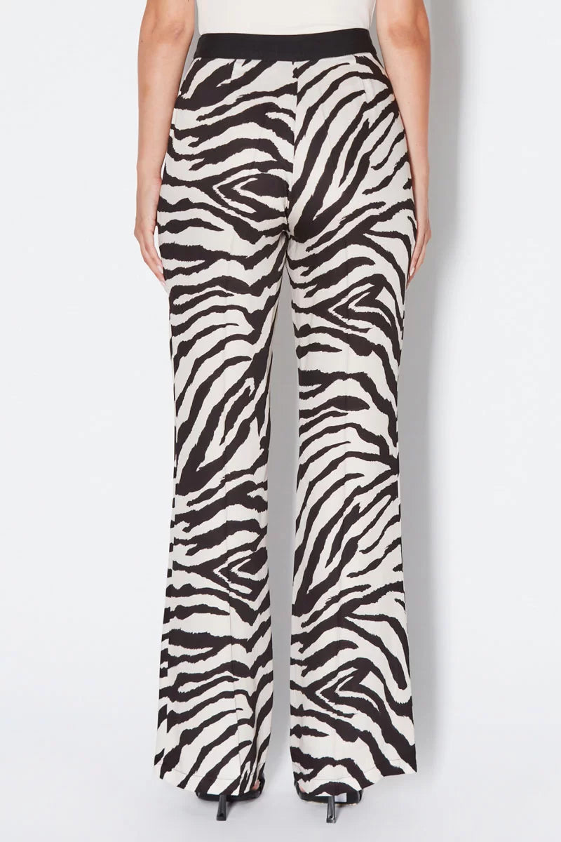 Pantaloni a palazzo zebrati