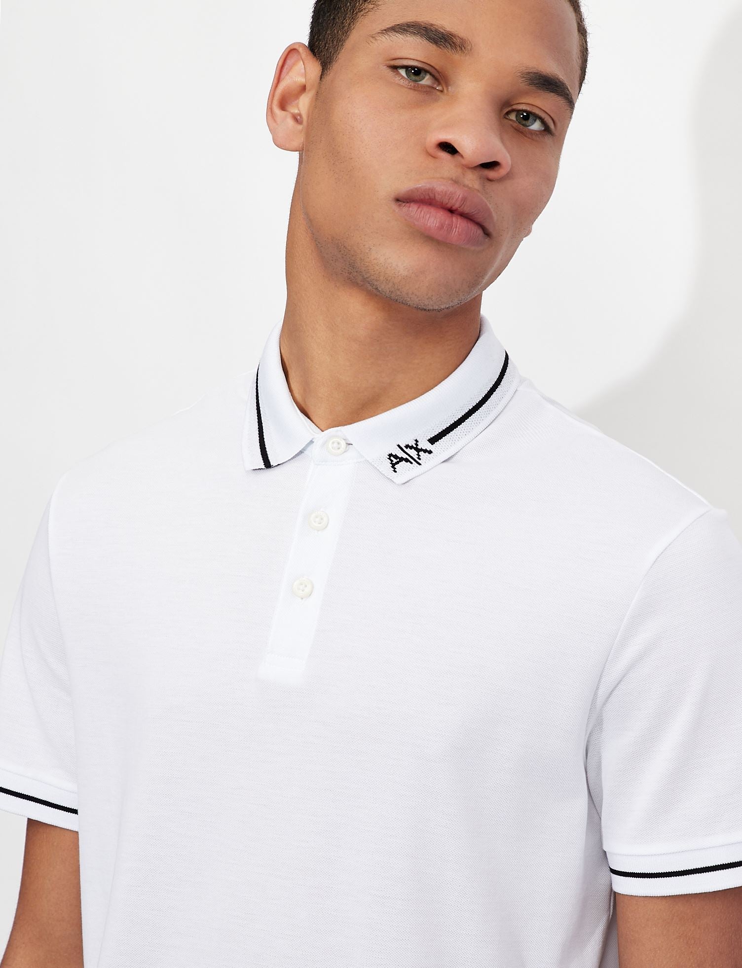 Polo in cotone bianca