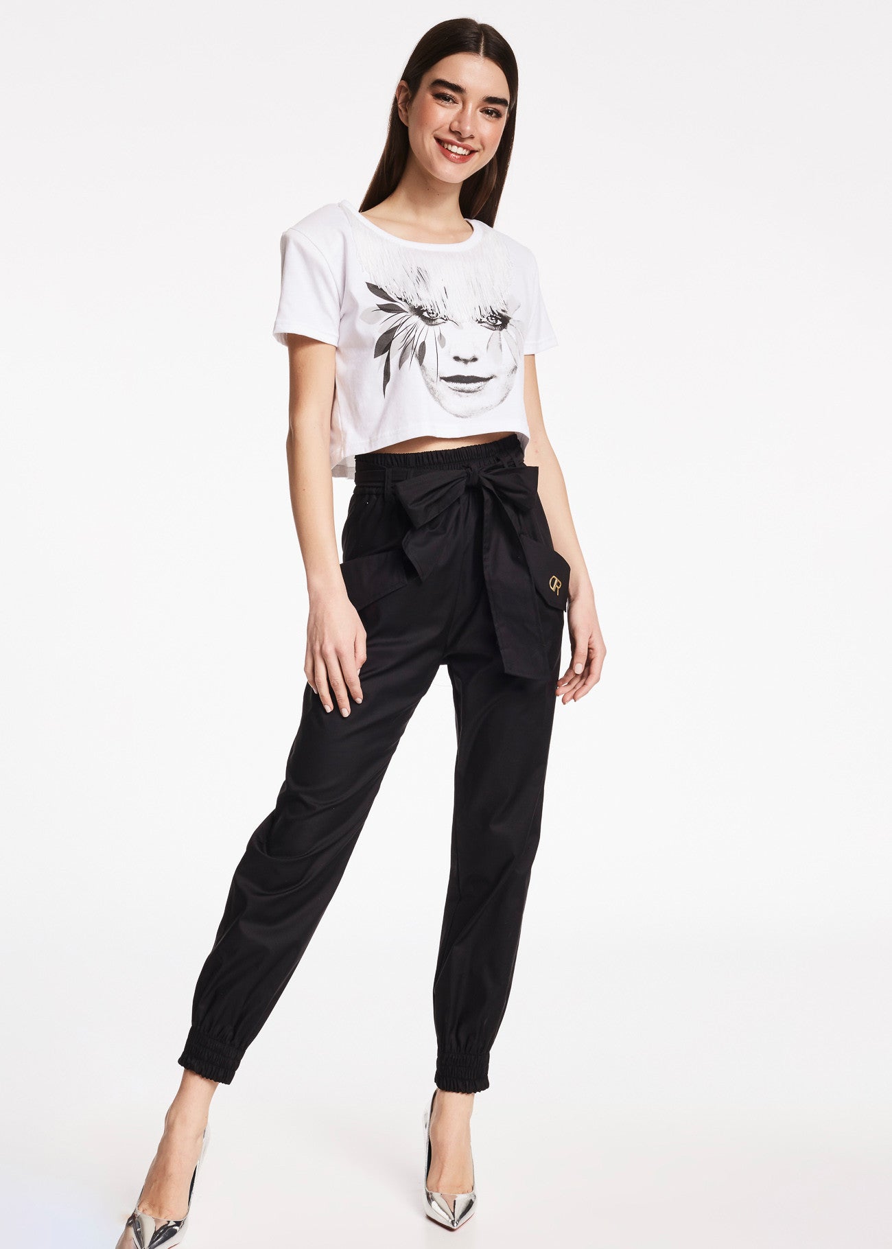 Tshirt corta con frange