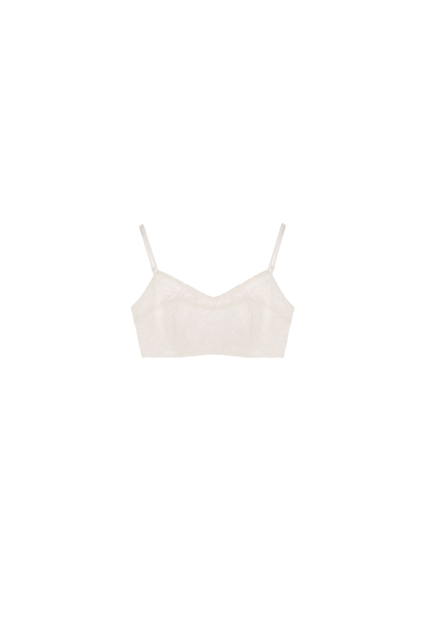 Top cropped in pizzo azzurro