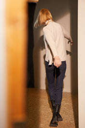 Jeans skinny con spacchetti