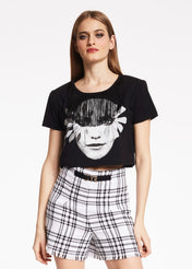 Tshirt corta con frange
