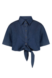 Camicia cropped annodata