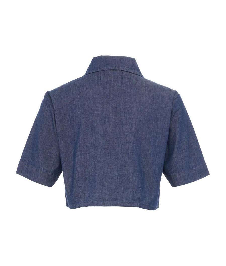 Camicia cropped annodata