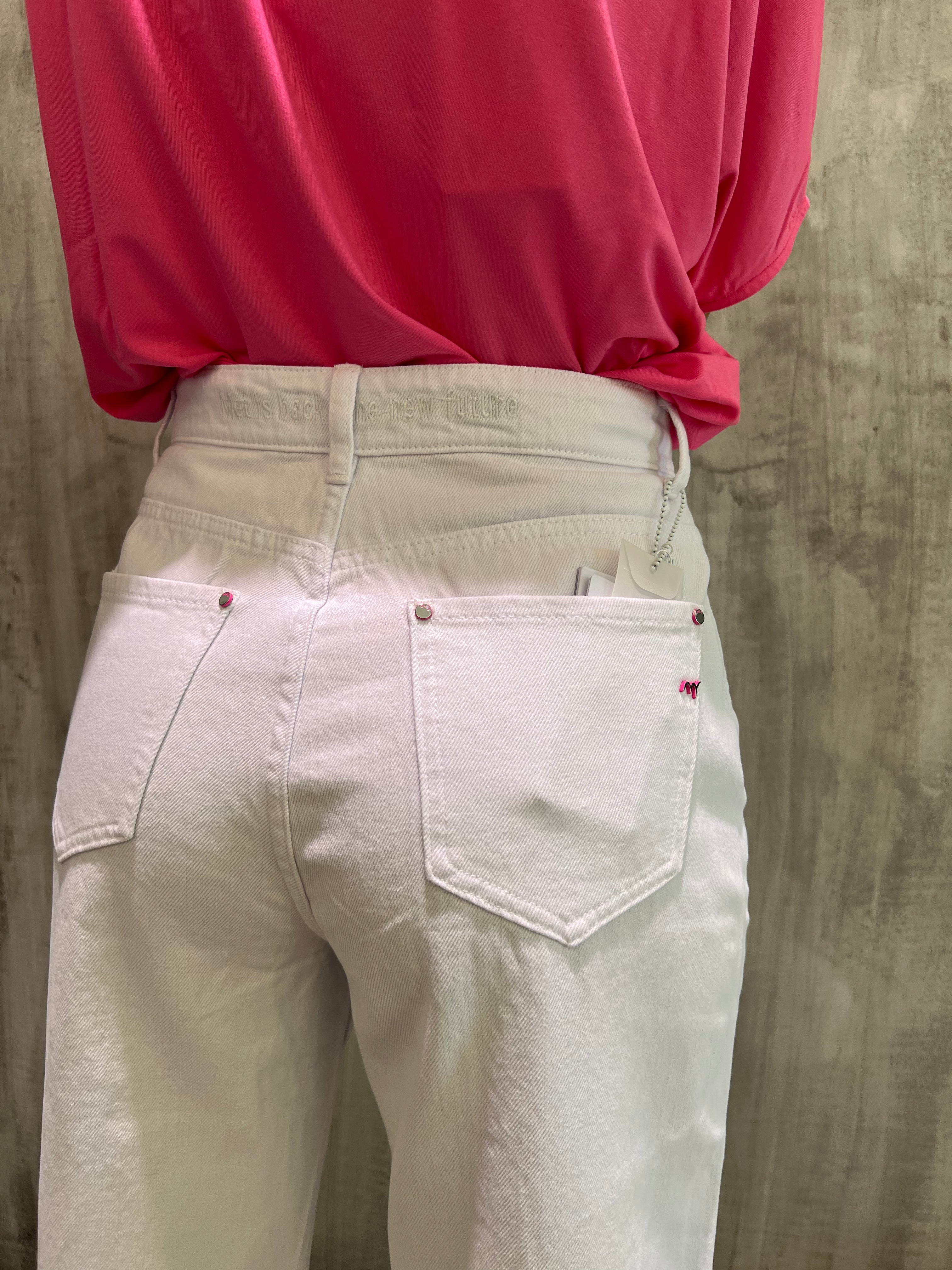 Jeans palazzo bianco