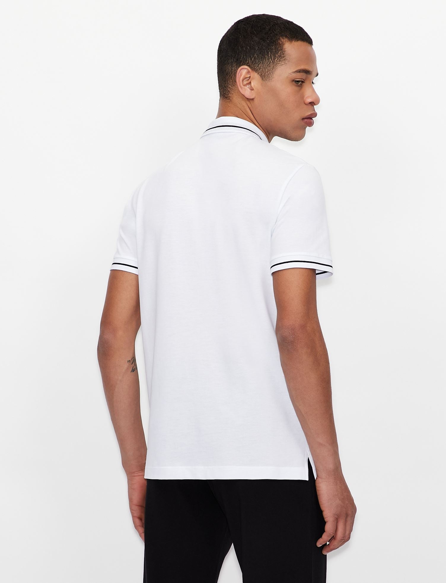 Polo in cotone bianca