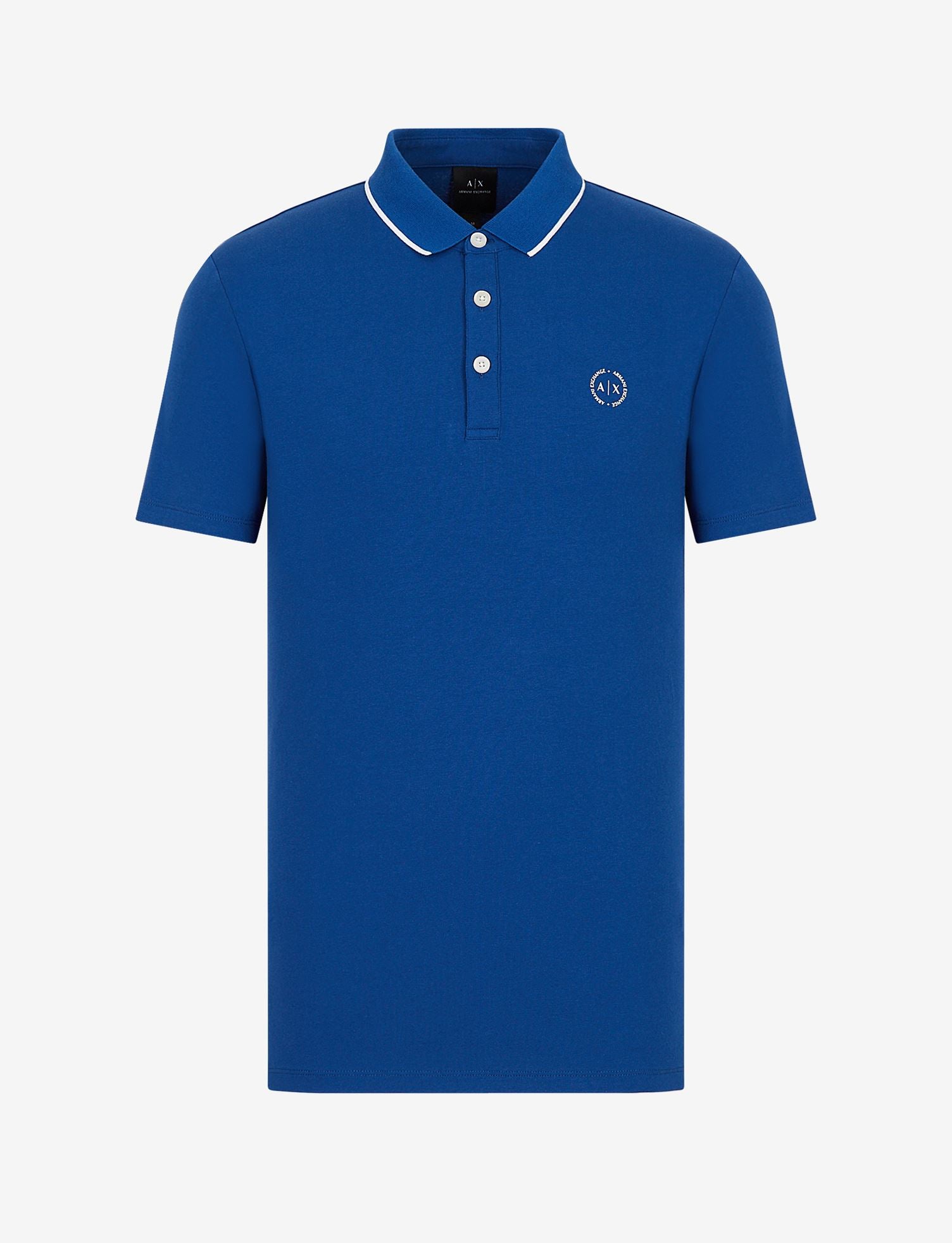 Polo con logo bluette