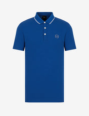 Polo con logo bluette