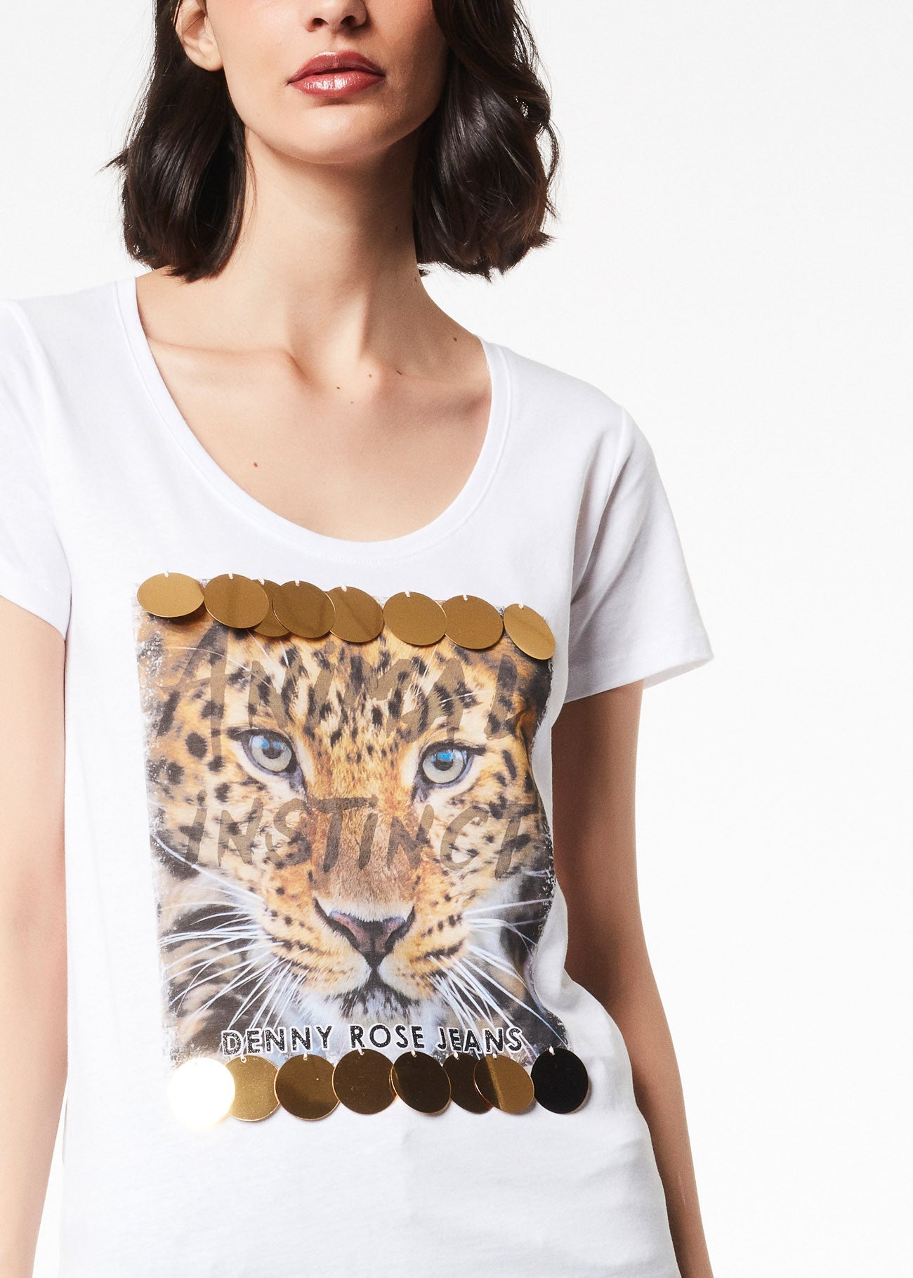 T-shirt con paillettes