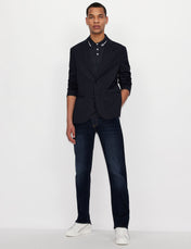 Polo in cotone blu