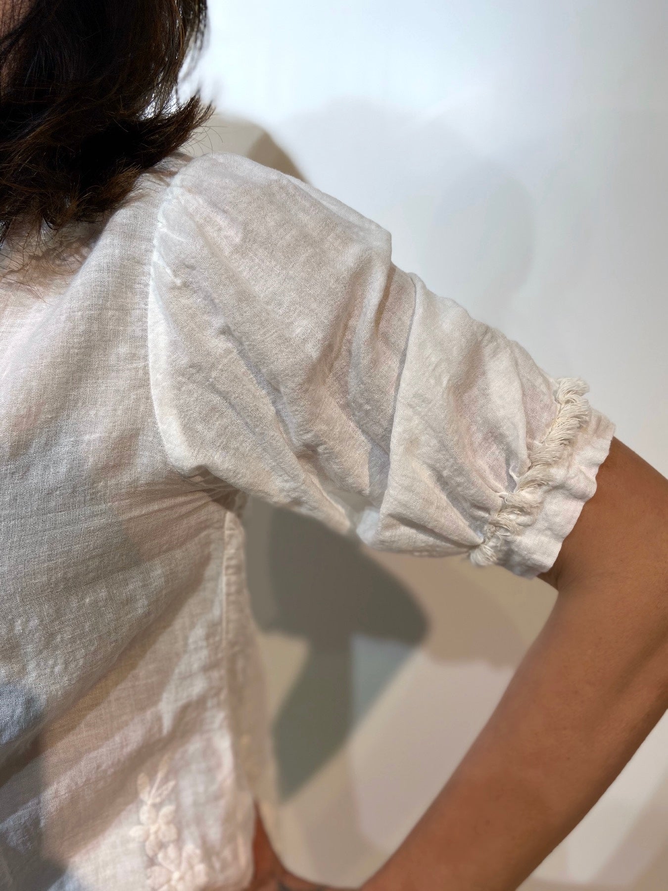 Casacca con fondo in pizzo