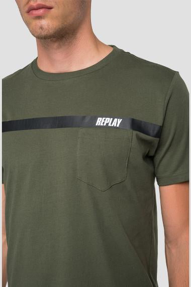 T-shirt girocollo stampa replay