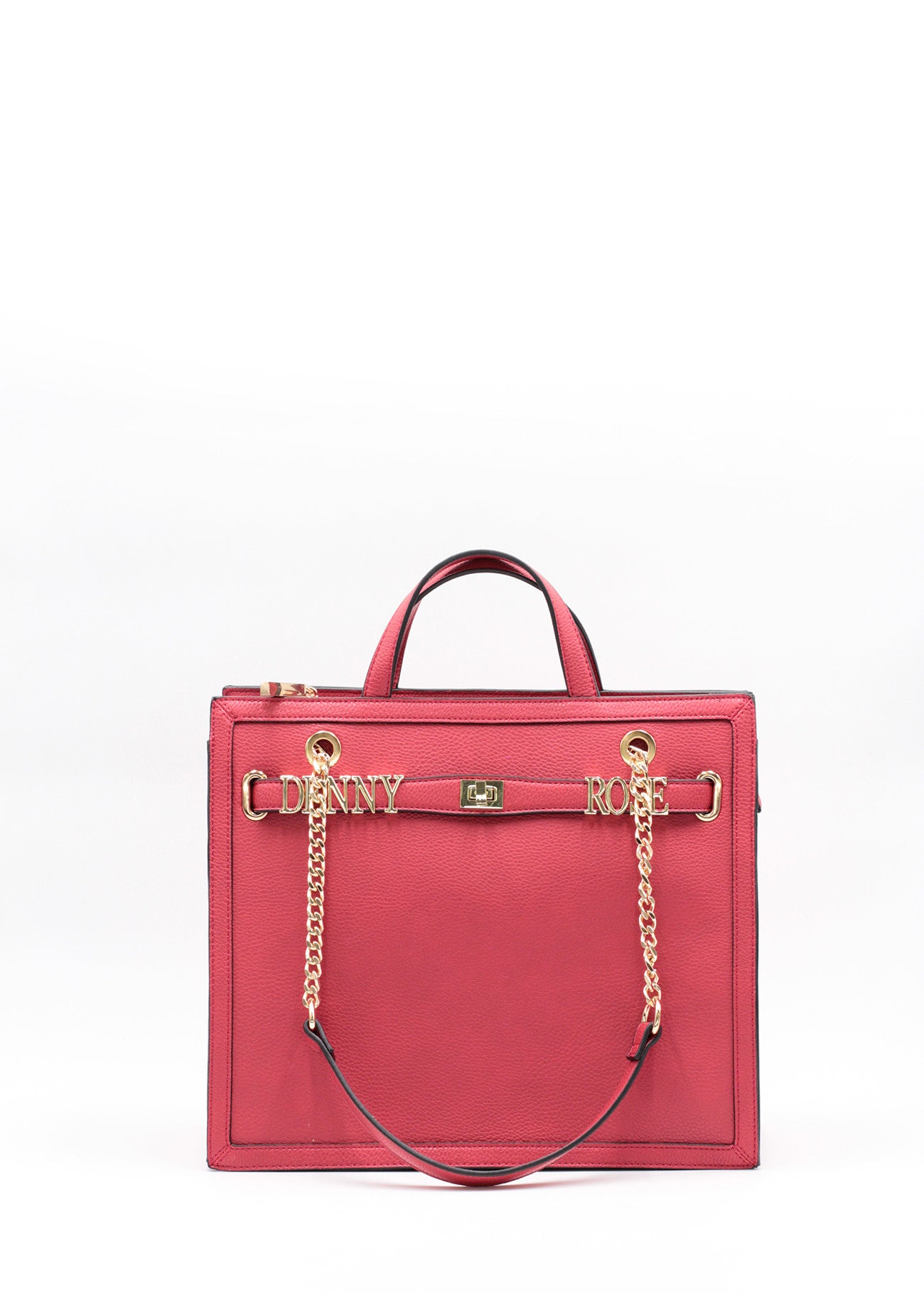 Shopping bag con logo in metallo