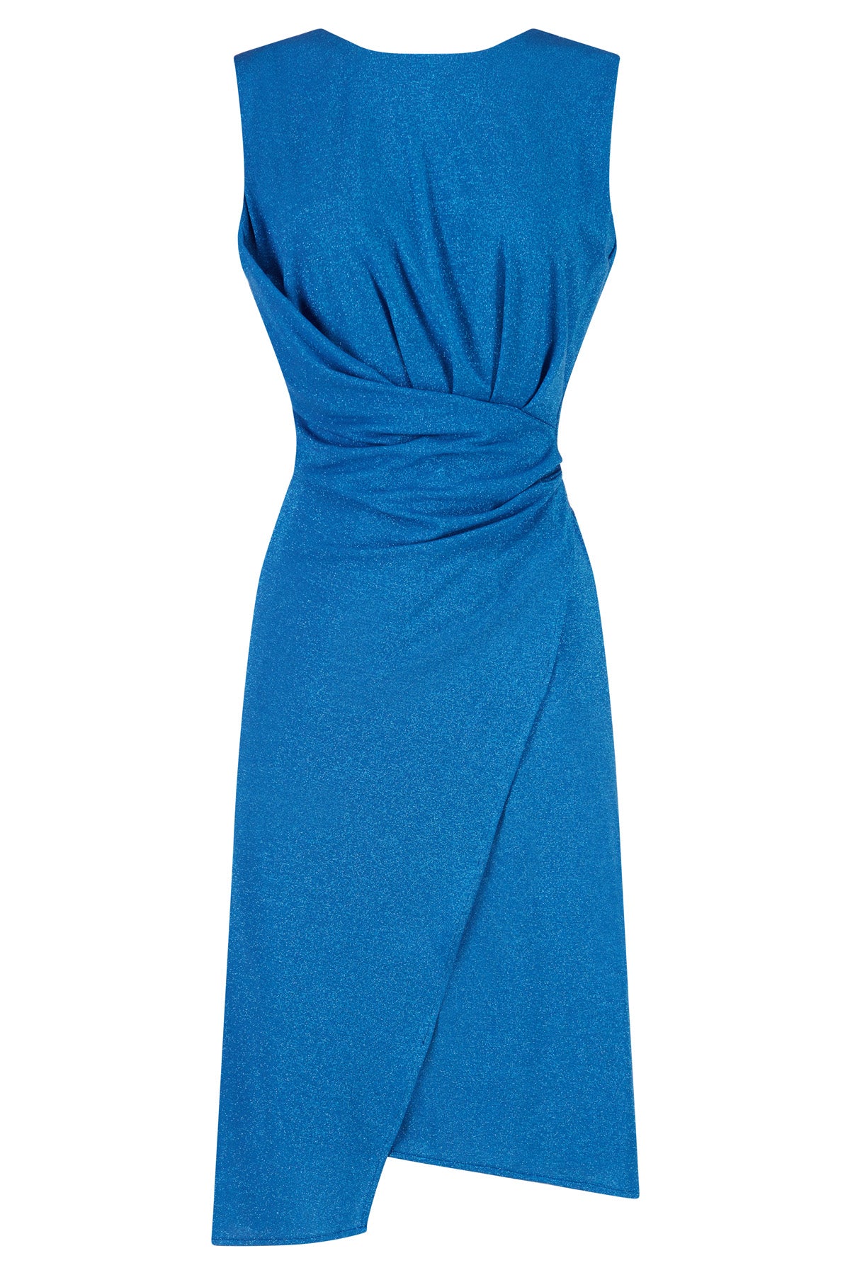 Abito lurex in jersey drappeggiato